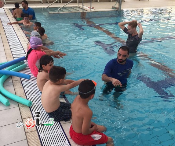  كفرقاسم : اقبال كبير في افتتاح دورات السباحة تحت رعاية قسم الرياضة وجمعية المشجع القسماوي